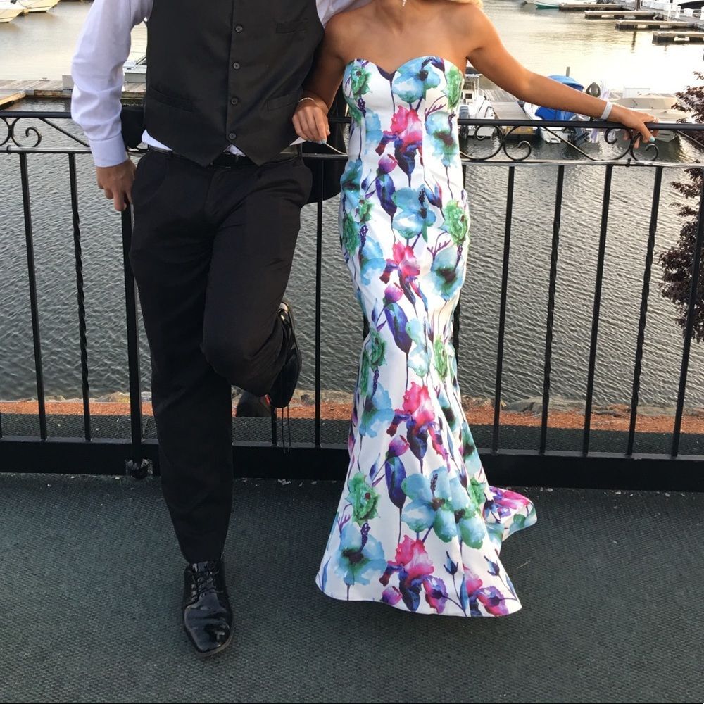PROM DRESS FLORAL